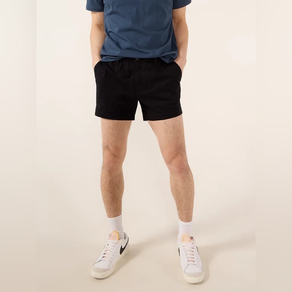 Chubbies The Dark N Stormies 4” shorts elastic waist black Size XL